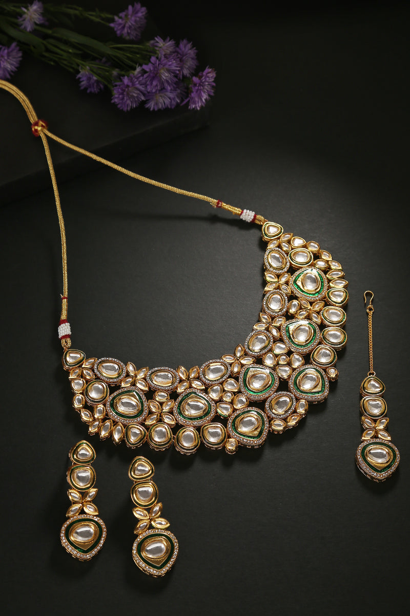 Minaki Shazana Kundan Set - Minaki