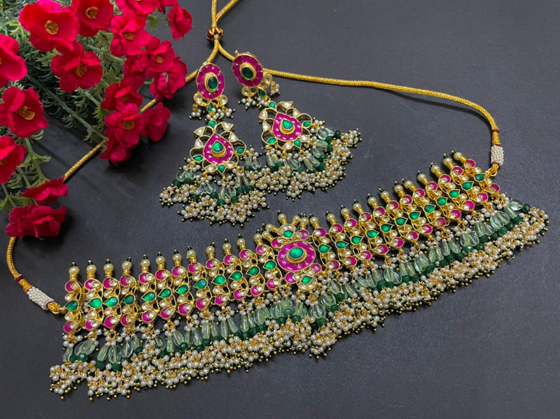 Minaki Tanveer Kundan Choker Set - Minaki