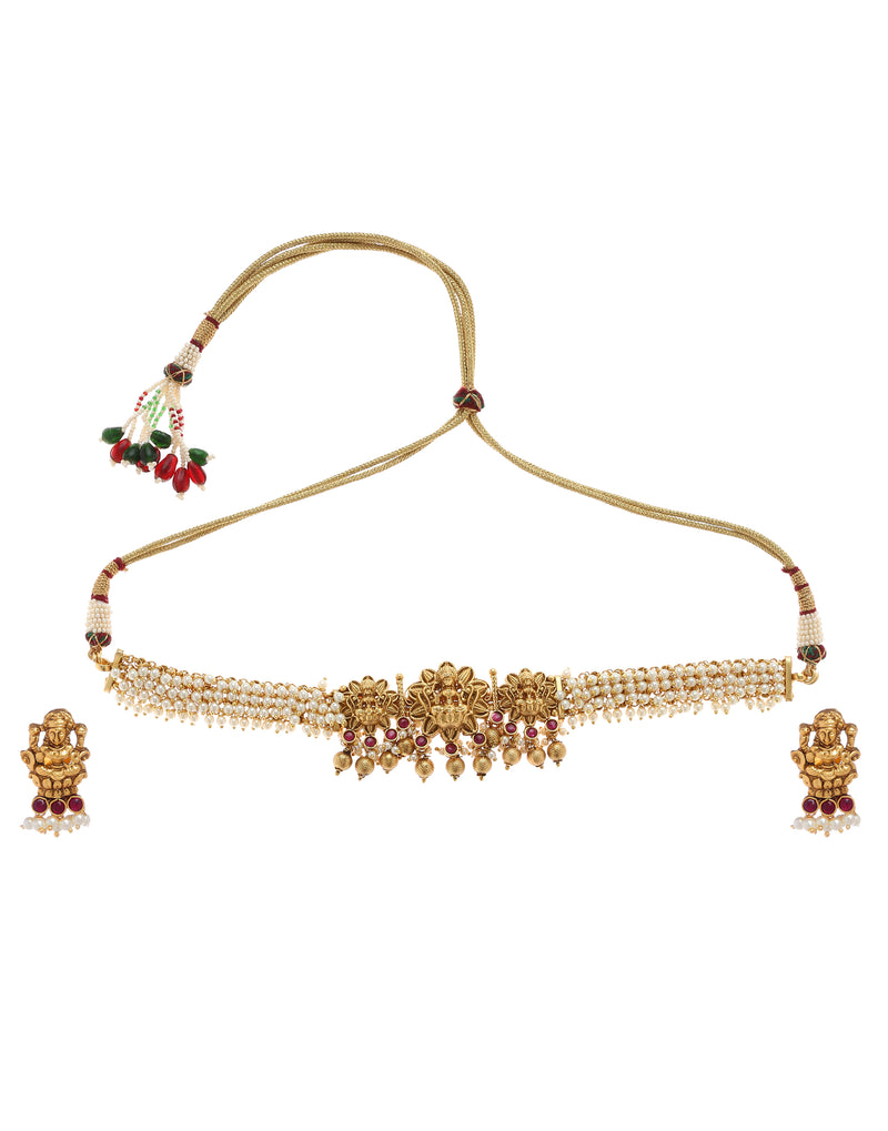 Tri-Laxmi Choker Set - Minaki