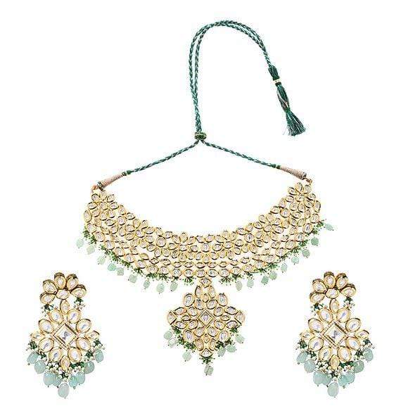 Minaki Zarin Kundan Choker Set - Minaki