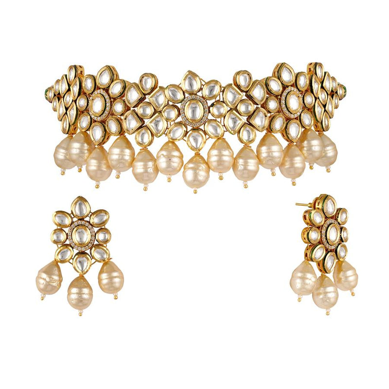 Minaki Yasmeen Kundan Choker Set - Minaki