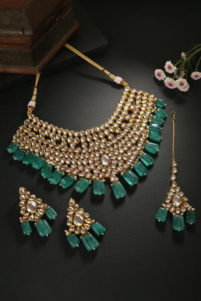Minaki Zahira Kundan Set - Minaki