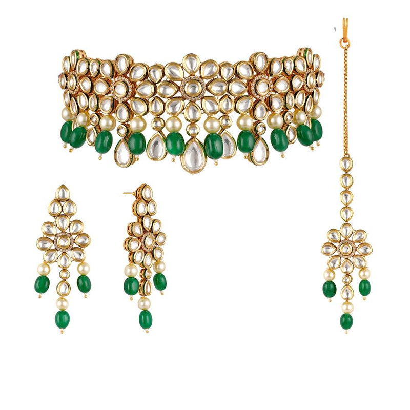 Minaki Zara Kundan Set - Minaki