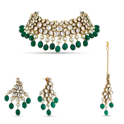 Minaki Zeenat Kundan Set - Minaki