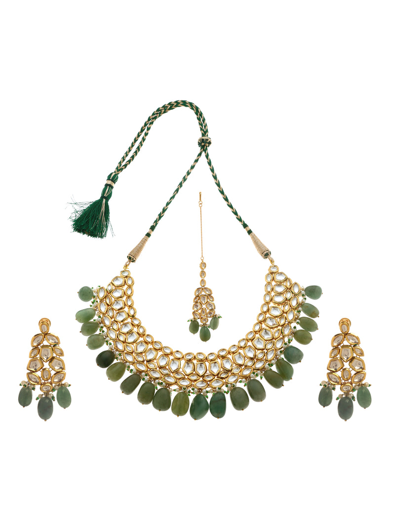 Zubeida Kundan Set - Minaki